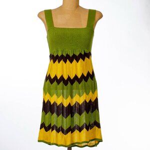 Olive green/yellow/Brown dress